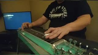 White Christmas Pedal Steel guitar
