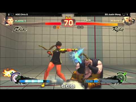 CEO2013: SSF4 AE Ver. 2012 - AGE Chris G vs EG Justin Wong - Losers Semis