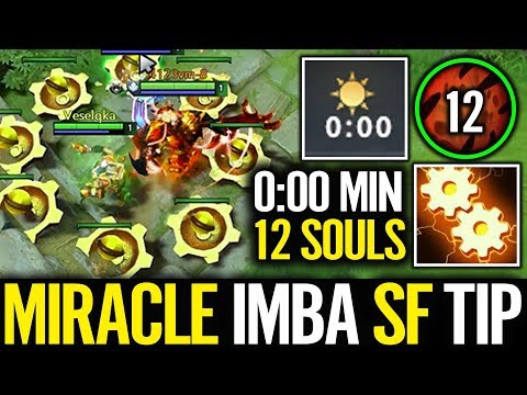 Best MIRACLE TRICK for SF lv 1- MAX SOULS at Beginning Shadow Fiend Dota 2