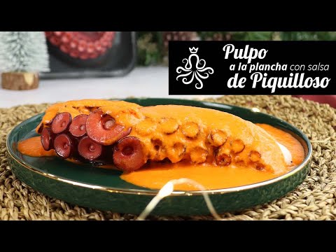 PULPO A LA PLANCHA con salsa de piquillos | El Rey del Pulpo