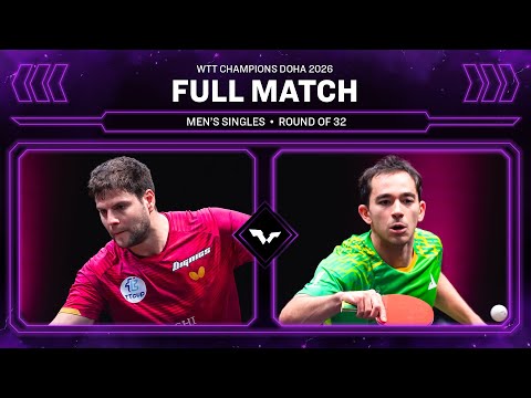 FULL MATCH | Dimitrij Ovtcharov vs Hugo Calderano | MS R32 | WTT Champions Doha 2026