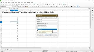 How to Password Protect Your Spreadsheet | LibreOffice Calc