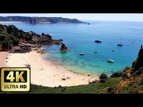 Jersey Channel Islands - Beauport Beach - The most beautiful beach on the island