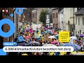 Duizenden mensen protesteren tegen het verdwijnen van Duits dorp