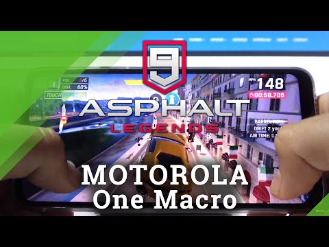Android Gaming Quality on Motorola One Macro - Asphalt 9 Game Test