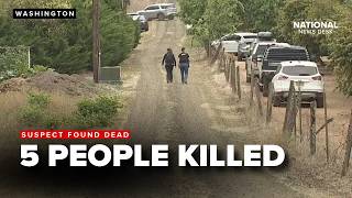 Suspect found dead after 5 people killed at rural Oregon home
