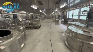 Vacuum homogenizer emulsifier produce cosmetic food pharmaceutical products like mayonnaise paste
