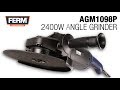 FERM AGM1098P Professional Angle grinder 2400W - 230mm