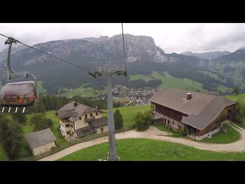 Discesa integrale seggiovia Leitner "Santa Croce"; Pedraces (Bz) 13/8/2018 (Chairlift/ Sessellift)