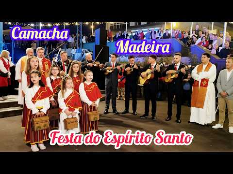 Festa do Divino Espírito Santo Camacha - Saloias e Banda de São Lourenço Popular Madeira  Portugal