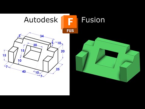 5-Minute Autodesk Fusion Tutorial | Simple 3D Modeling Exercise