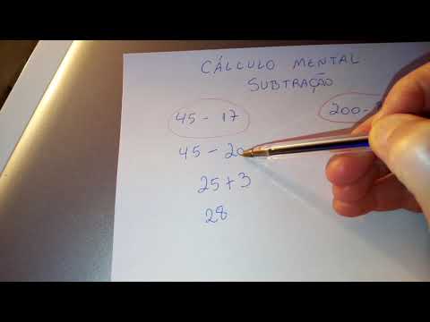 CALCULO MENTAL - Subtracao