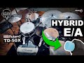 Mapex Saturn drums + drum-tec GROOVEBAR & GROOVEDOT drum triggers + Roland TD-50X