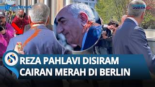 DETIK-DETIK Putra Mahkota Iran Reza Pahlavi DISIRAM Cairan Merah di Berlin setelah Kritik Gencatan
