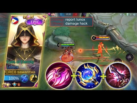 LUNOX HYBRID PENETRATION BUILD! 1 HIT DELETE BURST | TOP GLOBAL LUNOX GAMEPLAY