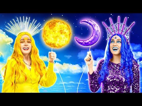Day Girl vs Night Girl 🌞🌙 One Colored Makeover Challenge!