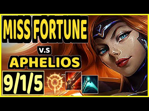 ZVEN (MISS FORTUNE) vs APHELIOS - 9/1/5 KDA BOTTOM ADC CHALLENGER GAMEPLAY - NA