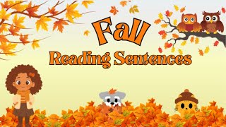 Learn Fall Reading Sentence for Kids | Vocabulary!🍂
