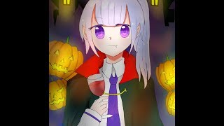 ハロウィンの吸血鬼ふわを描いてみた【メイキング動画】