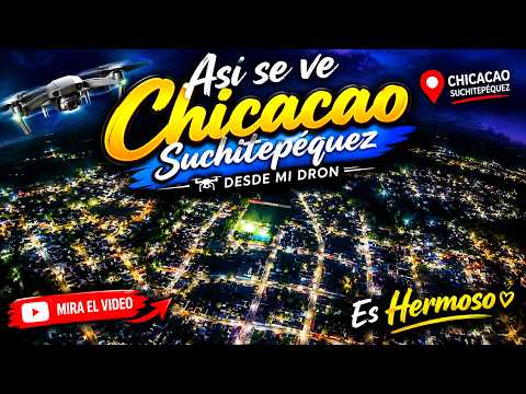Hacienda tomas de dron en la noche en Chicacao Suchitepequéz. 