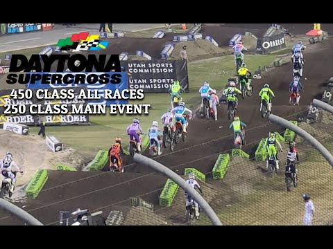 2023 Daytona Supercross 450 Class: Pre Race, Practice, Heat Races, LCQ, Main Event (FULL RACES)