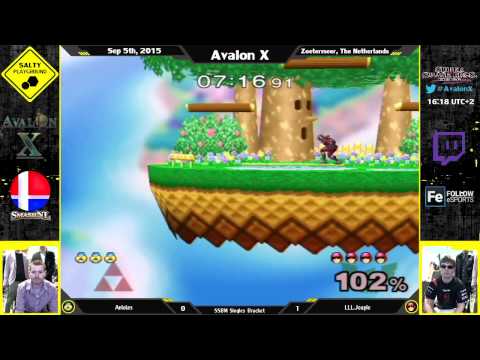 Avalon X - Aniolas (Sheik) Vs LLL.Jeapie (Cpt. Falcon) - SSBM Singles Bracket Winners R3