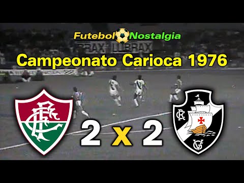 Fluminense 2 x 2 Vasco - 29-08-1976 ( Campeonato Carioca )