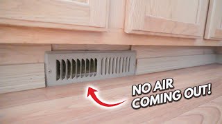 How To Fix An Air Vent With NO Cold Air Or Heat Coming Out! DIY Tutorial Repair For Beginners!