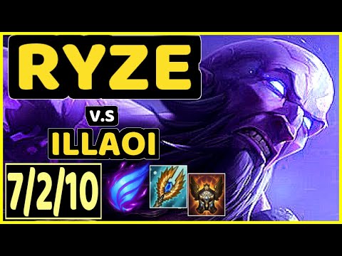 FITZ (RYZE) vs ILLAOI - 7/2/10 KDA TOP GAMEPLAY - BR Ranked MASTER