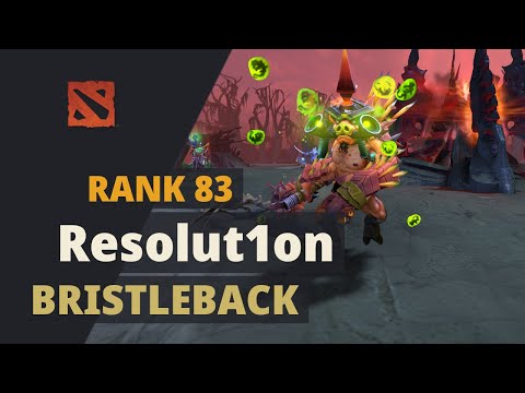Resolut1on (Rank 83) plays Bristleback Dota 2 Full Game