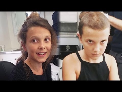 Watch "Stranger Things" Star Millie Bobby Brown Shave Her Head to Become Eleven