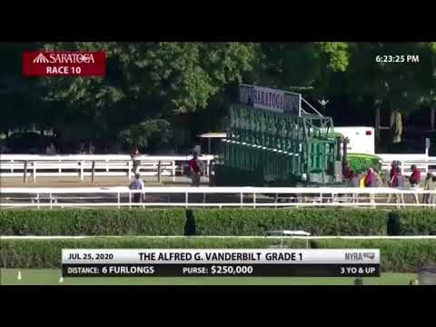 Volatile win the Alfred G Vanderbilt G1 at Saratoga July 25,2020
