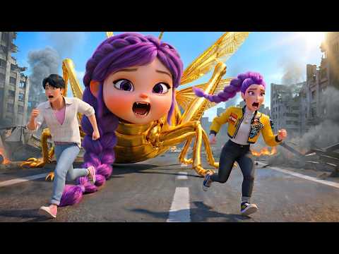 BABY RUMI SWALLOWED A LOCUST! 🦗 Kpop demon hunters Episode