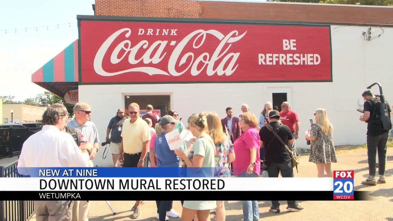 Wetumpka's past shines with new Coca-Cola mural downtown