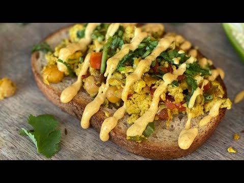 Best tofu scramble of your life in 15 mins