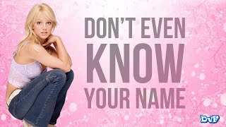 Britney Spears AI - Don&#39;t even know your name (DvF A*Teens Cover)