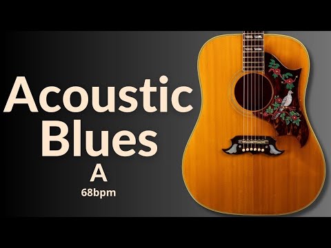 Sweet Groove Acoustic Blues Guitar Backing Track in A Major