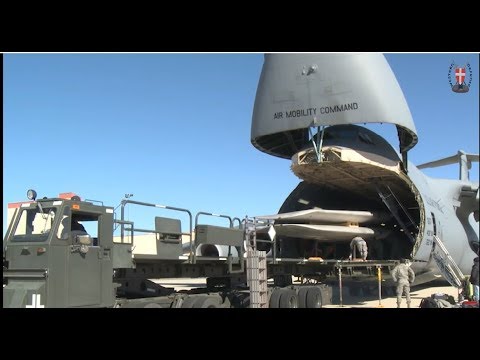 The world's biggest and Largest military transport aircraft Loading Military Truck