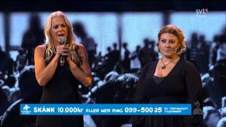 Malena Ernman och Sara Dawn Finer - Sverige (Kent cover) @ hela Sverige skramlar
