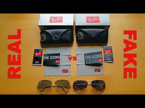 How to Spot Fake Ray Ban Aviators in 4K - Sunglass Hut vs eBay