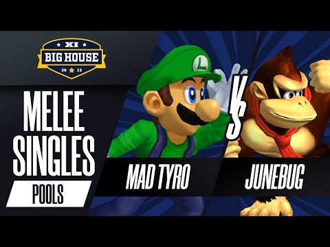 Mad Tyro (Luigi) vs Junebug (Donkey Kong) - Melee Singles Pools - The Big House 11