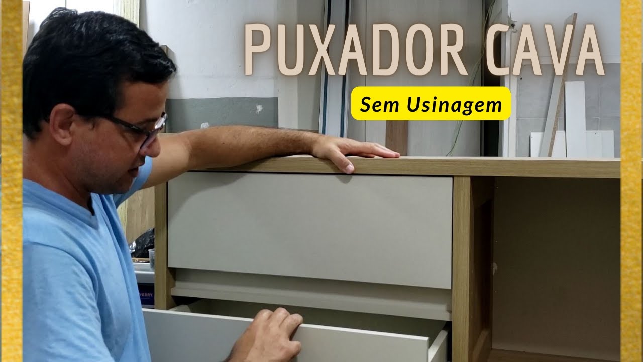 Aprenda a fazer um tipo de puxador cava bem fácil e sem precisar de usinagem