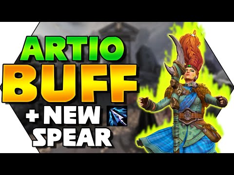 SMITE: NEW Spear of the Magus On BUFFED Artio SUPPORT! Artio PTS Gameplay
