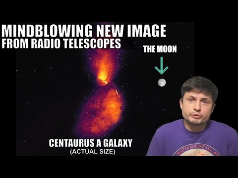 This Is What Centaurus A Galaxy Looks Like From Earth (In Radio)