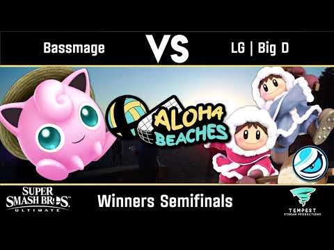 Bassmage (Jigglypuff) vs Big D (Ice Climbers) - Aloha Beaches - Winners Semis