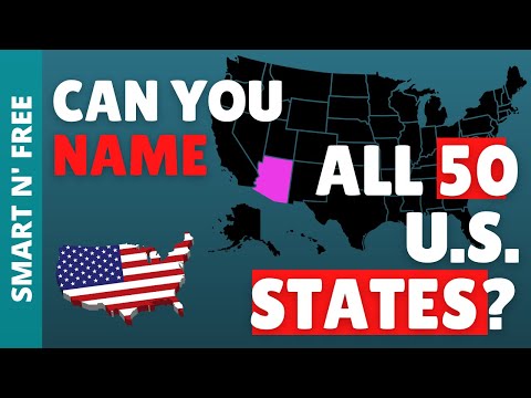 Can you name all 50 U.S. States? USA Game/Quiz/Trivia/Test
