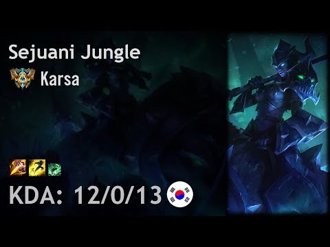 Sejuani Jungle vs Gragas - Karsa - KR Challenger Patch 7.18