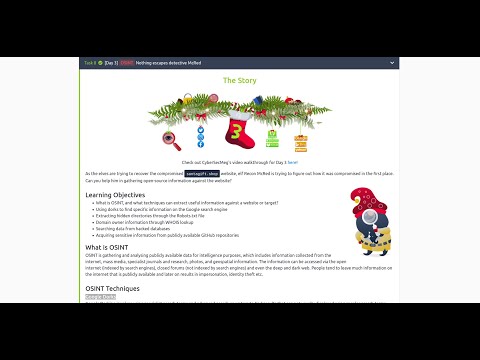 Advent of Cyber 2022  - Day 3 - OSINT Nothing escapes detective McRed