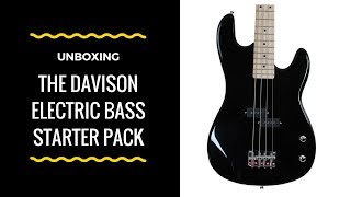 Video thumbnail for Unboxing the Davison Electric Bass Starter Pack by OpenThis