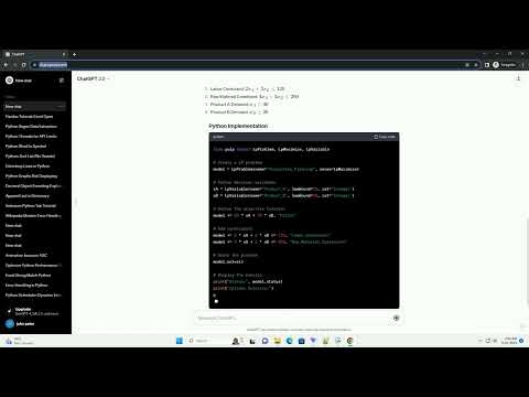 Extending A Lp Using Python
